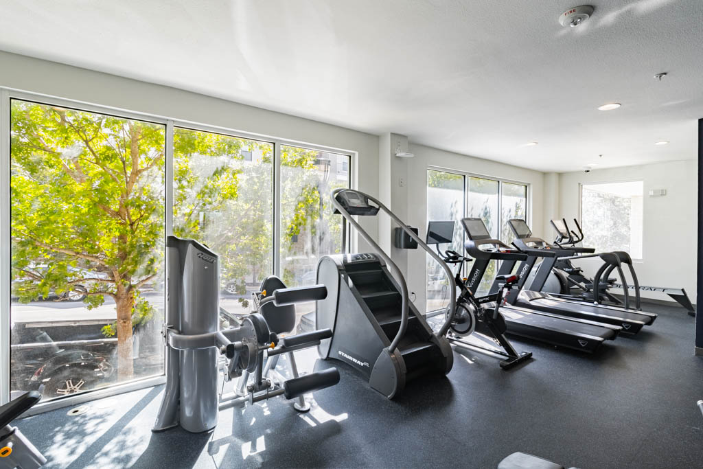 Cardio equipment in the fitness center at Pointe San Marcos