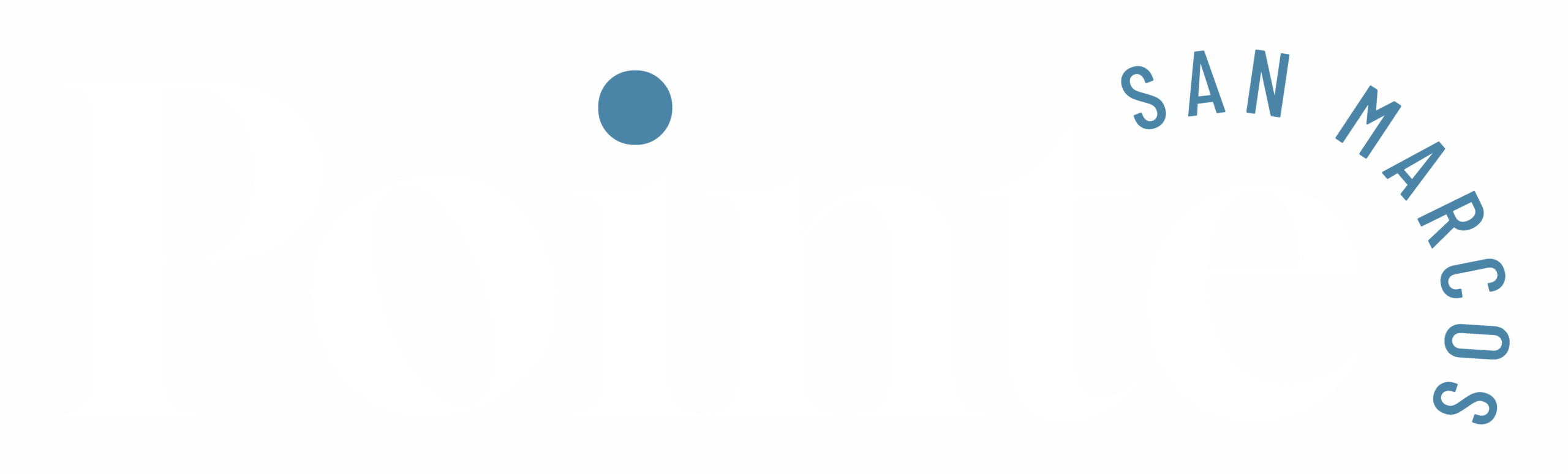 Pointe San Marcos Horizontal Logo White and Light Blue Transparent scaled