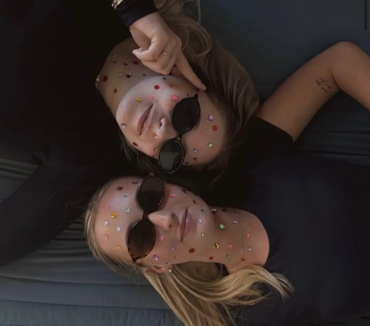 Two girls in sunglasses